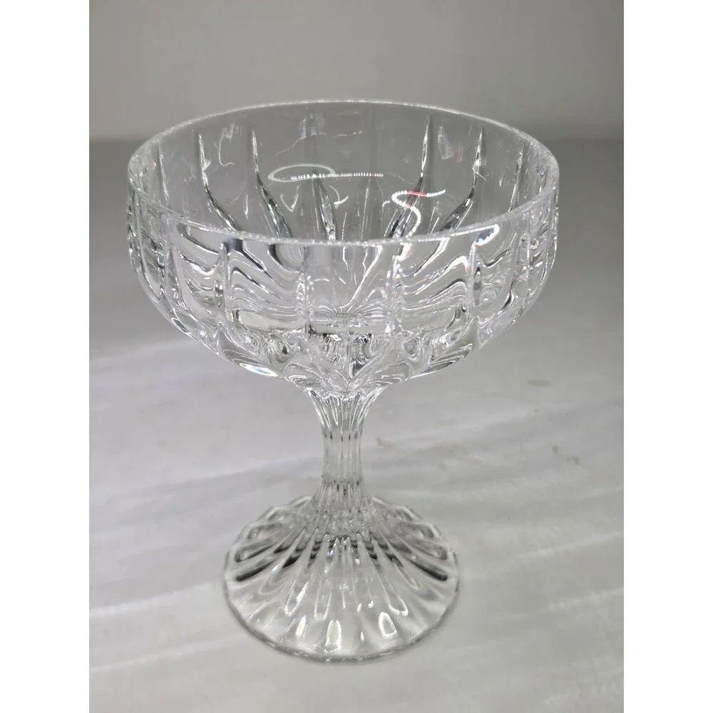 Set Of 4 Mikasa Park Lane Crystal Champagne Tall Sherbet Glasses 5 1/8